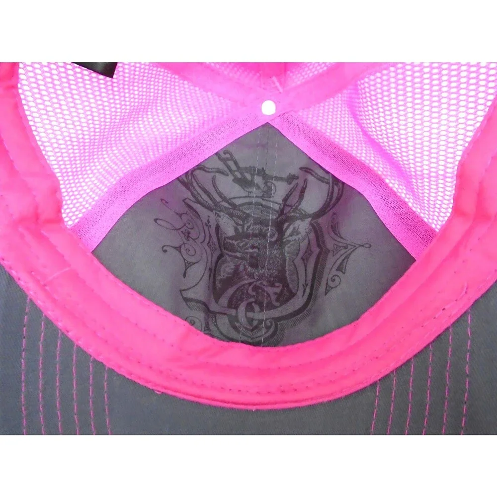 John Deere Womens Mesh Trucker Baseball Snapback Hat Cap - Picture 6 of 7